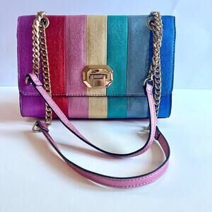 ALDO NWOT RAINBOW Metallic Cambareri Shoulder Bag